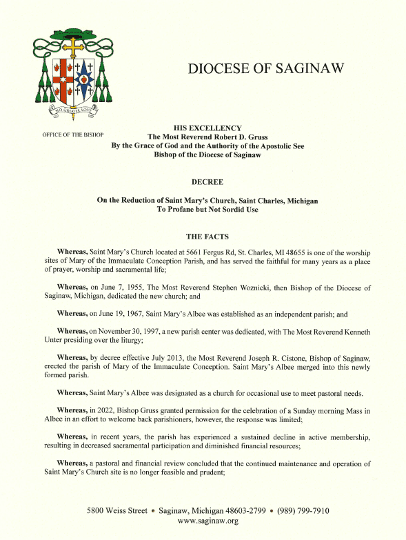 Reduction Letter